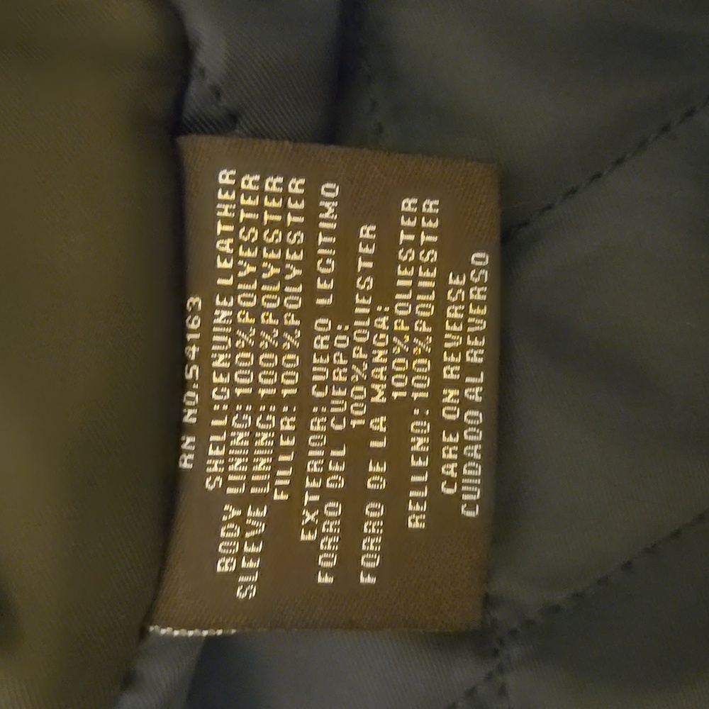 Dockers mens heavy leather jacket, 100% genuine leather, - Picture 3 of 7